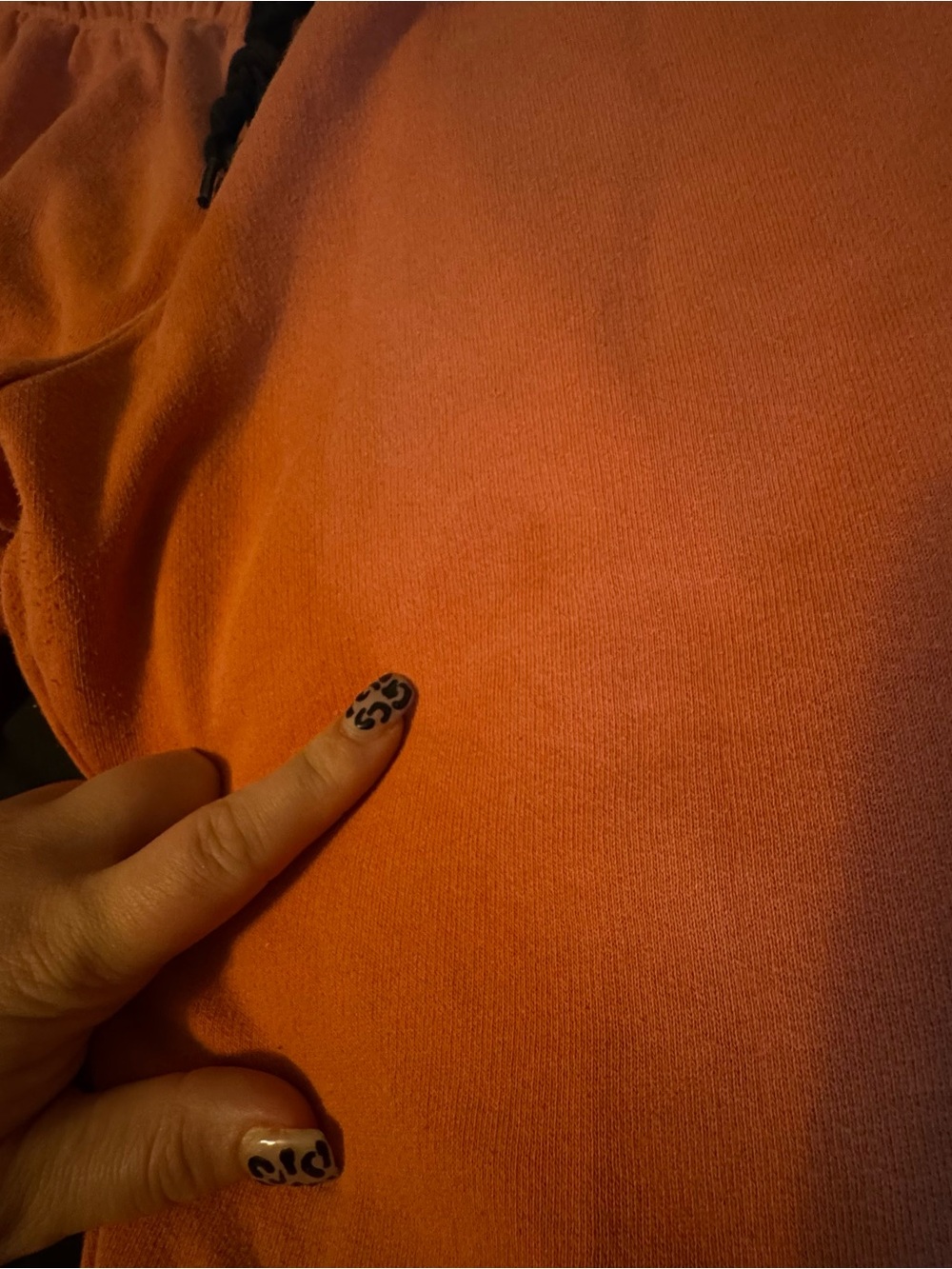 PINK Victoria's Secret Rust Orange Sweatpants with Black PINK Logo - Picture 5 of 6
